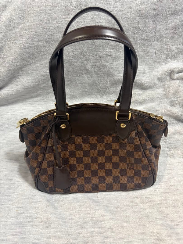 Louis Vuitton Damier Verona Pm Handbag Shoulder Bag Canvas Brown