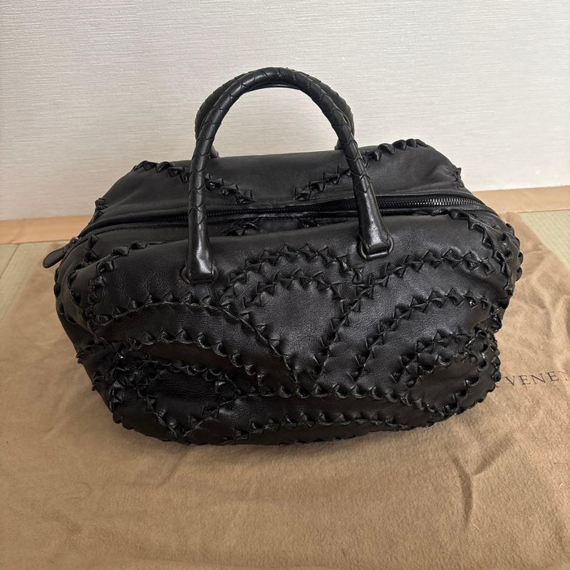 Bottega Veneta Handbag Shoulder Bag Black Leather