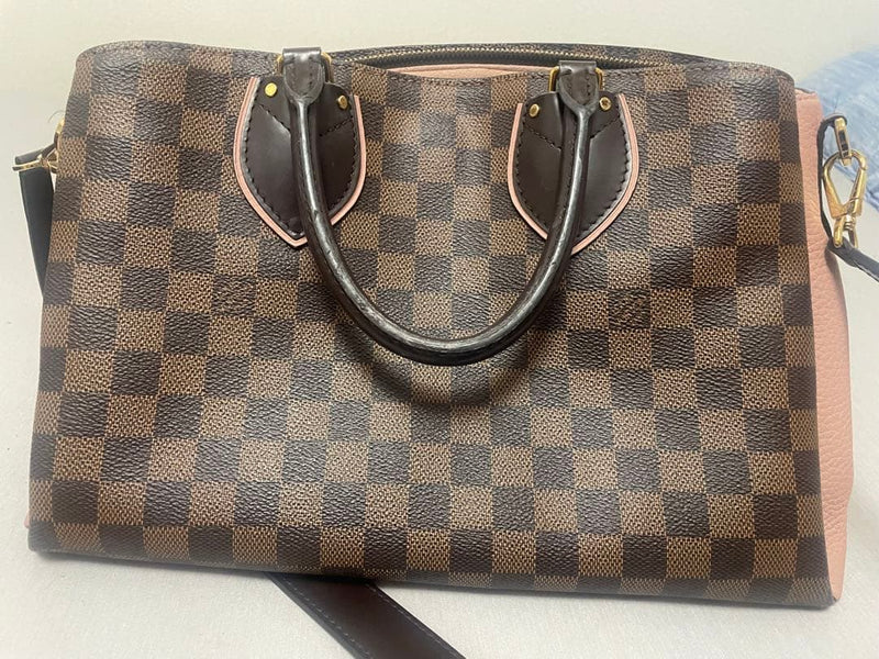 Louis Vuitton Normandie 2-Way Shoulder Bag Damier Pvc Coated Canvas Magnolia