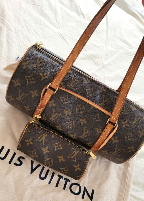 Louis Vuitton Papillon Monogram Canvas Handbag Shoulder Bag