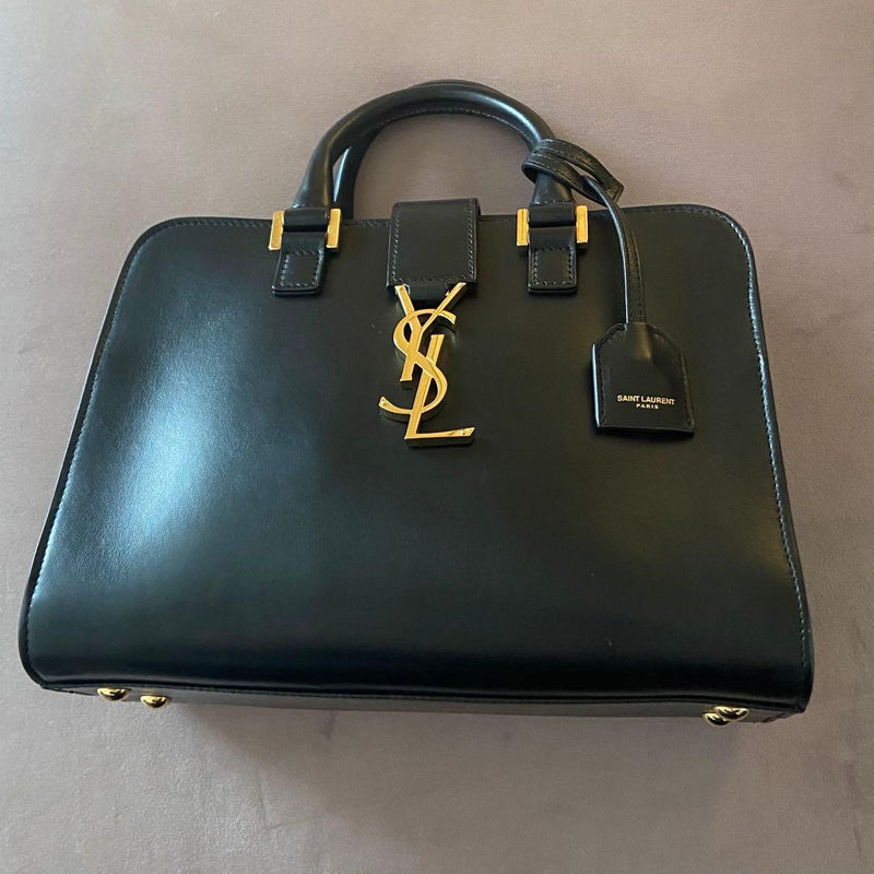 Saint Laurent Baby Cabas Handbag Leather Crossbody Bag