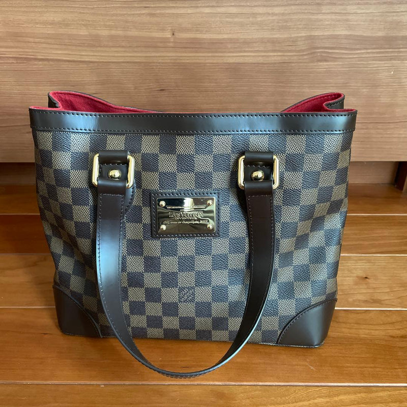 Louis Vuitton Damier Hamstead Pm Shoulder Bag Handbag Canvas