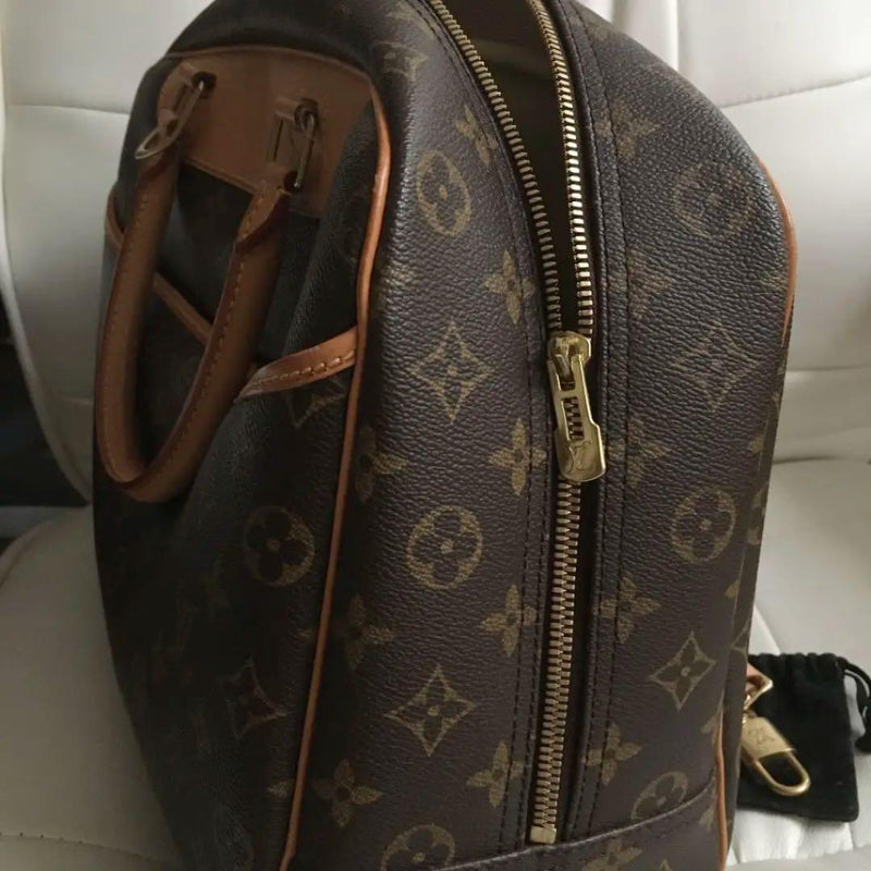Louis Vuitton Monogram Deauville Handbag Leather Tote Bag