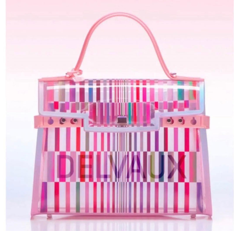 Delvaux Tempete Eye Catcher Handbag Shoulder Bag Pvc Transparent Plastic