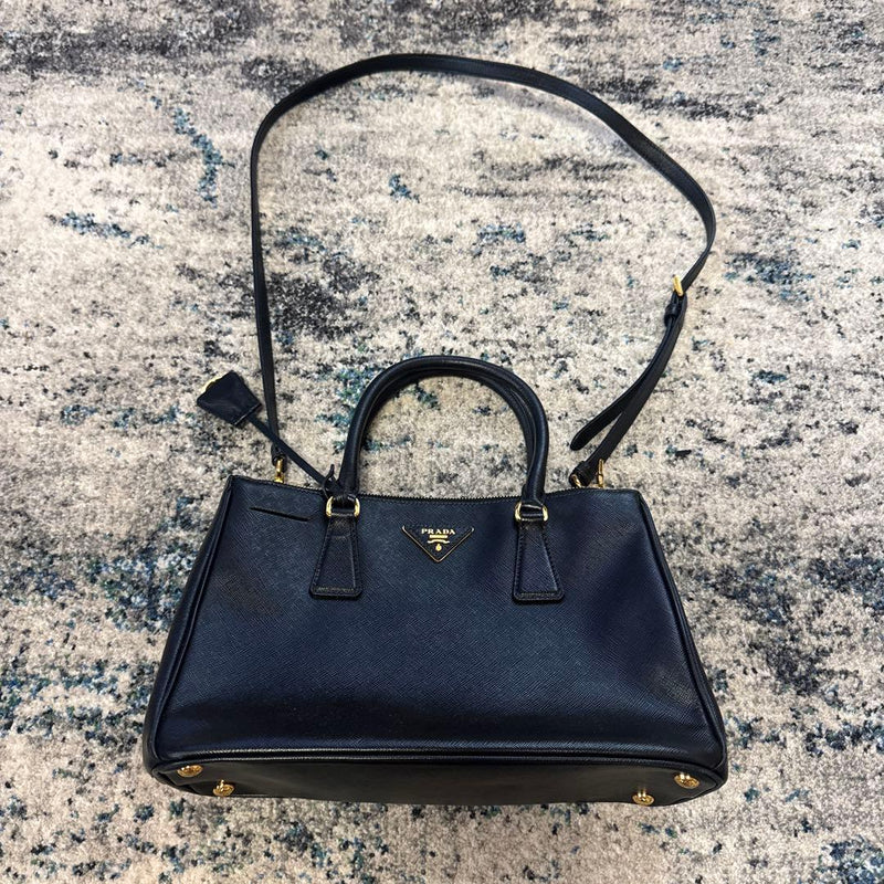 Prada Handbag Shoulder Bag Black Leather