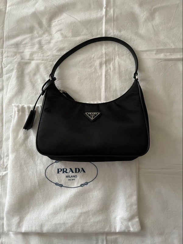 Prada Re-edition 2005 Re-nylon Mini Bag Shoulder Handbag Black