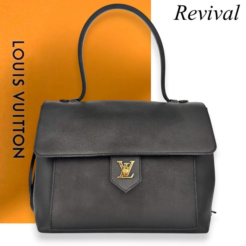 Louis Vuitton Lockme Pm FL3164 Handbag Shoulder Bag Leather Black