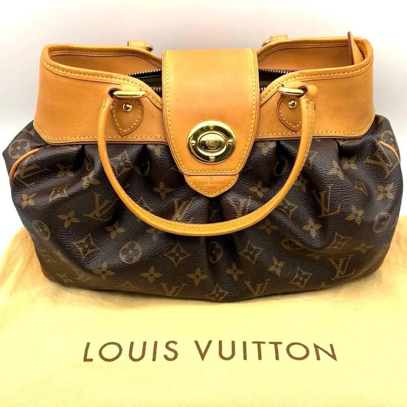 Louis Vuitton Boétie Pm M45715 Handbag Shoulder Bag Monogram Pvc Leather Brown