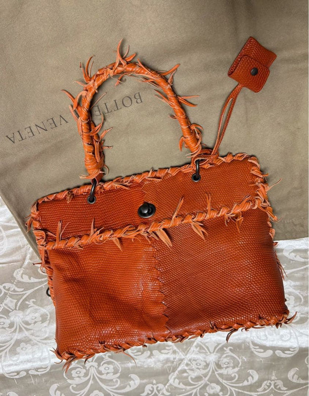 Bottega Veneta 277082 VFCE7 7504 Handbag Lizard Leather