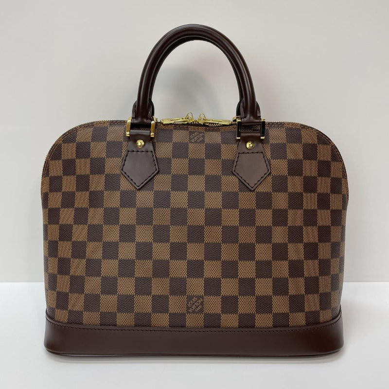 Louis Vuitton Damier Alma N51131 Handbag Pvc Coated Canvas Brown