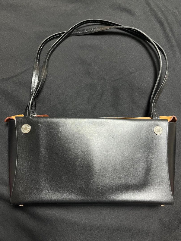 Hermes Sak A Main Bag In Box Db Agner U Naturel Noir Box Calf Leather Silver