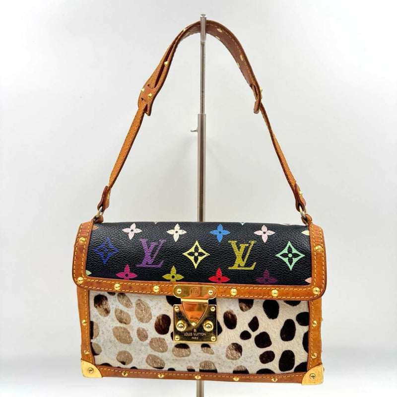 Louis Vuitton Sac Dalmatien Monogram Multicolore Handbag Pony Hair Leather