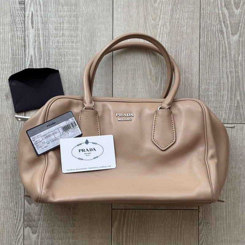 Prada 1BB010 Handbag Shoulder Bag Leather