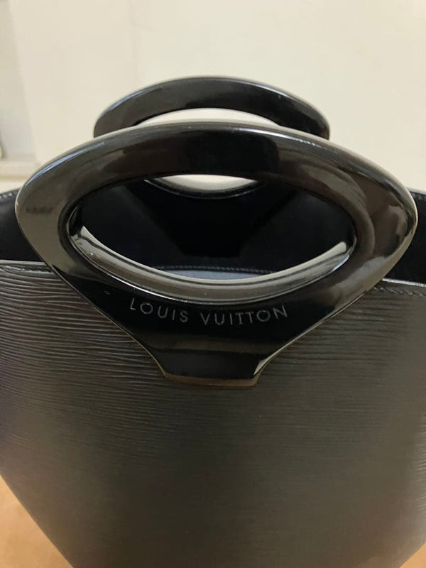 Louis Vuitton Handbag Epi Leather Black Shoulder Bag Lv Logo