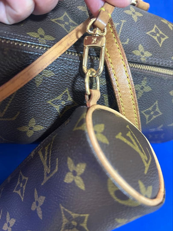 Louis Vuitton Monogram Papillon 30 Handbag Pouch Brown Canvas