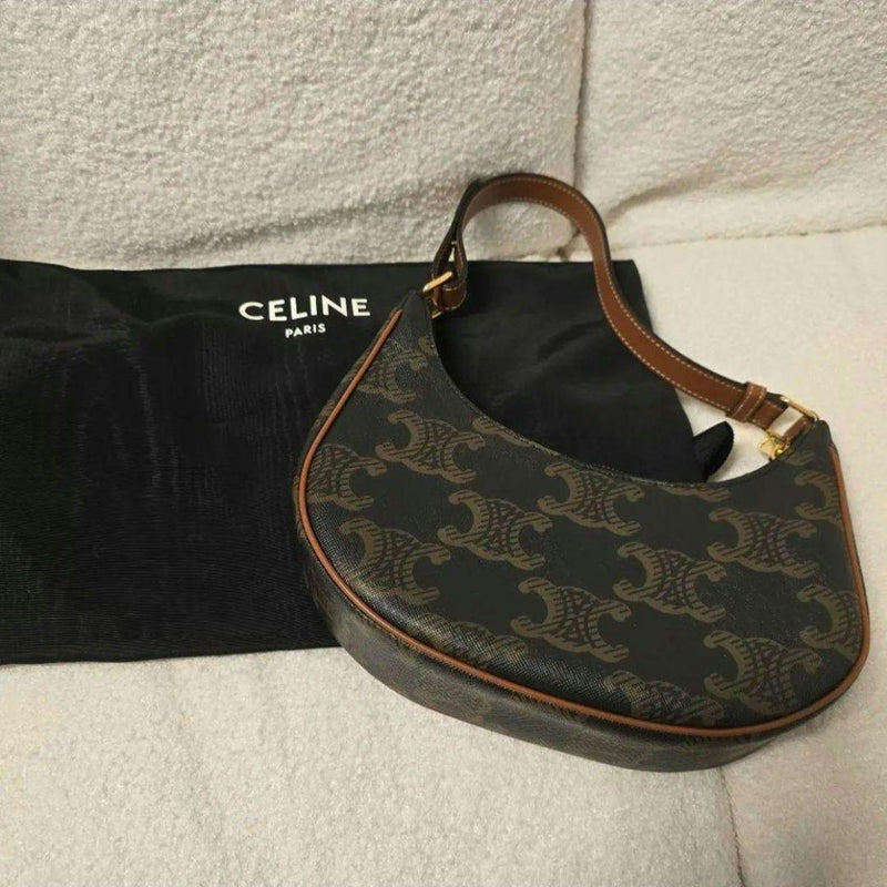 Celine Handbag Shoulder Bag Tote Leather Womens Fashion