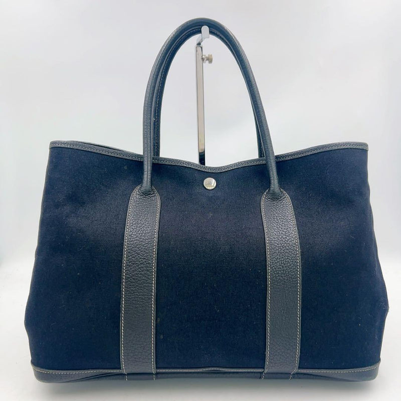 Hermes Garden Party Mm Toile Officier I Stamp Tote Bag