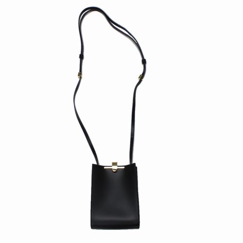 Zanchetti Zeta Crossbody Bag Black Leather Designer Handbag Shoulder Bag