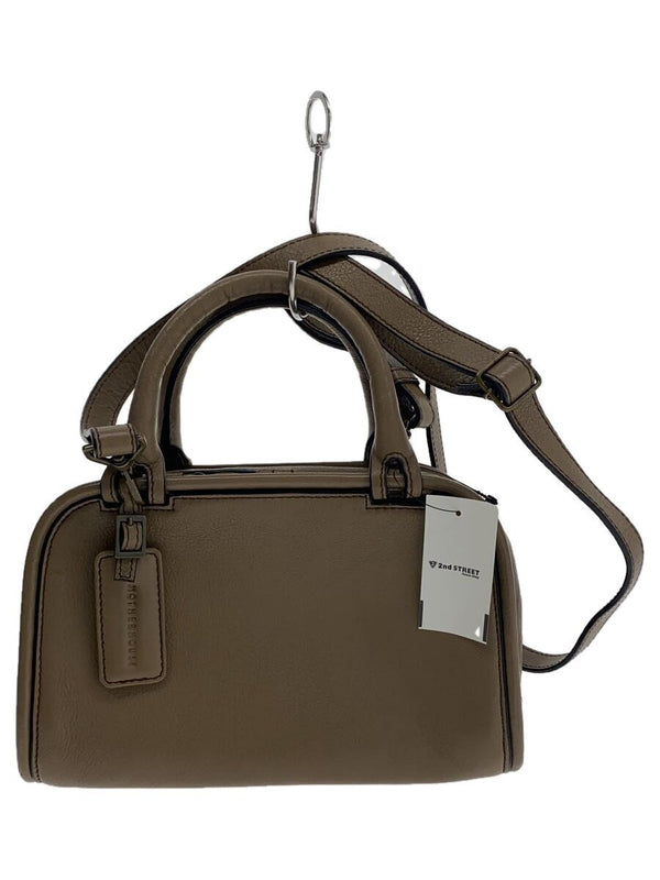 Motherhouse Shoulder Bag Leather Brown Womens Crossbody Handbag Everyday Carry