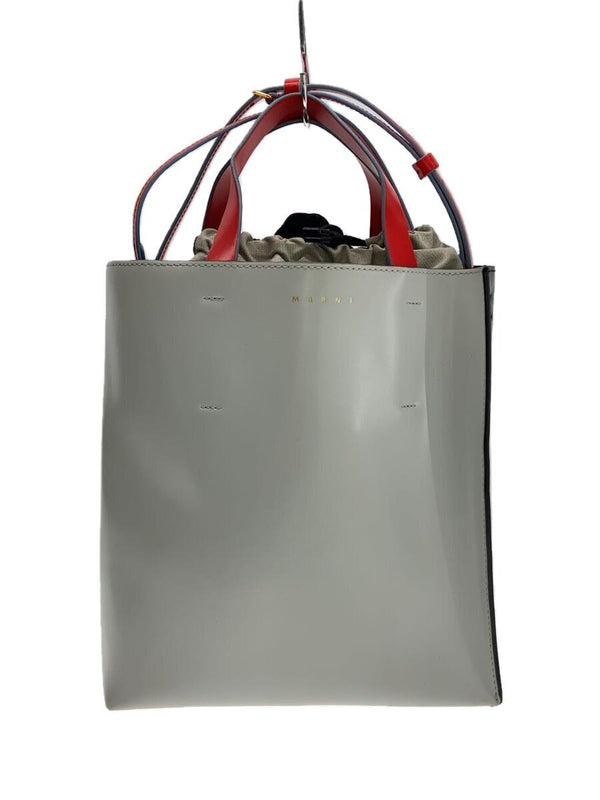 Marni Shoulder Bag Shmp0039y0 Gray Leather Designer Handbag Womens Fashion