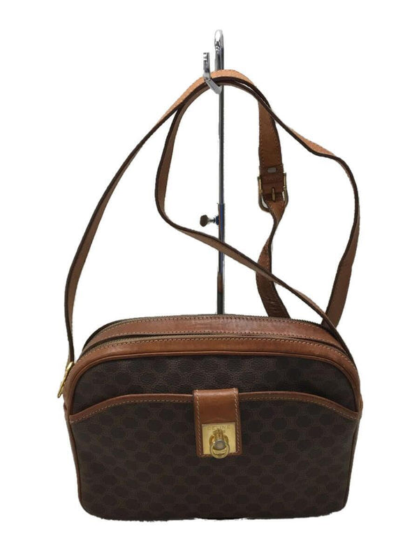 Celine Shoulder Bag Brown Leather Classic Flap Designer Handbag Model Celine