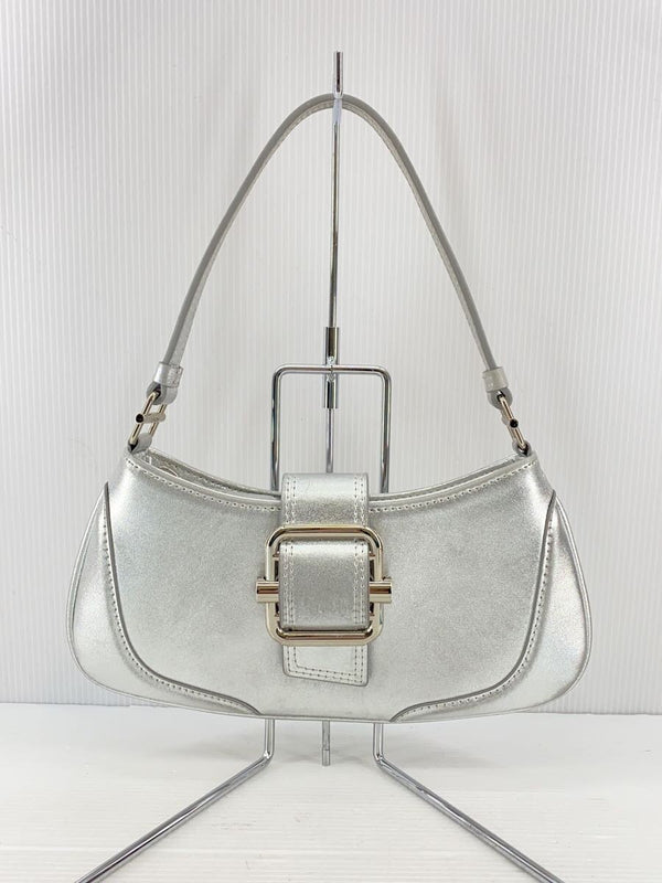 Osoi Brocle Small Handbag Silver Shoulder Bag Womens Designer Purse Compact