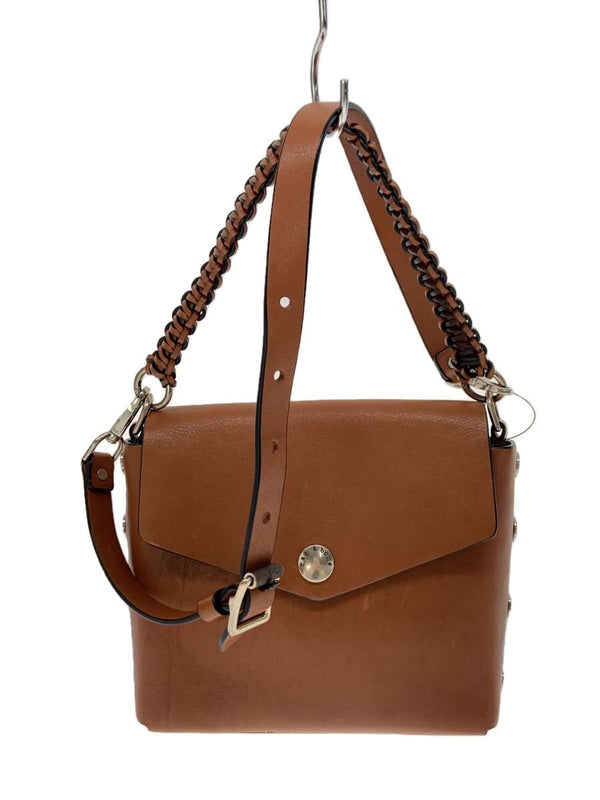 Rag Bone Shoulder Bag Leather Beige Solid Color Designer Handbag Everyday Carry