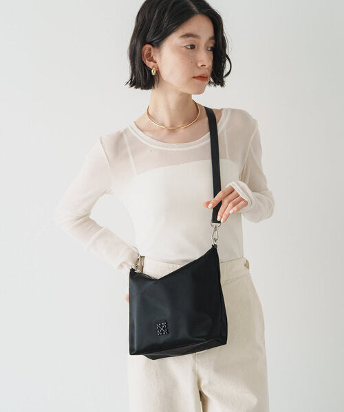 2-way Bag Free Size Black Womens Crossbody Shoulder Bag Lightweight