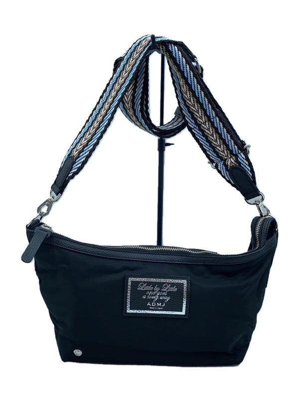 A.d.m.j. Shoulder Bag Black Leather Satchel Handbag Purse Womens Everyday Carry