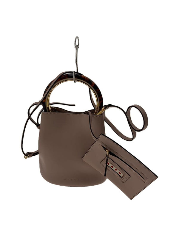 Marni Shoulder Bag Leather Pink Scmpu09no1 Designer Handbag Womens Fashion