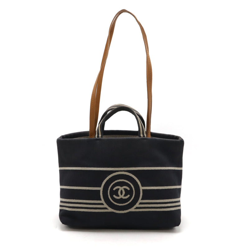 Chanel Coco Mark Denim Tote Bag A92240 2-way Shoulder Bag Canvas Shopping Bag