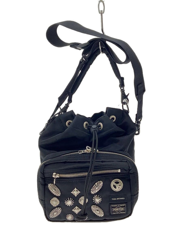 Toga Pulla String Bag Black Nylon Shoulder Bag Casual Daily Use