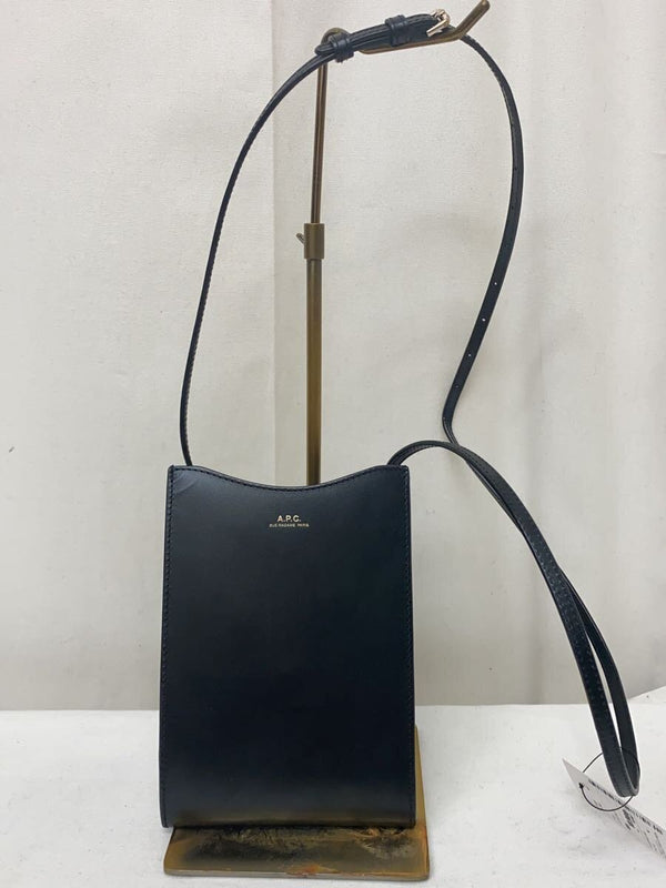 A.p.c. Jamie Neck Pouch Leather Shoulder Bag Black F63412 Crossbody Small Bag