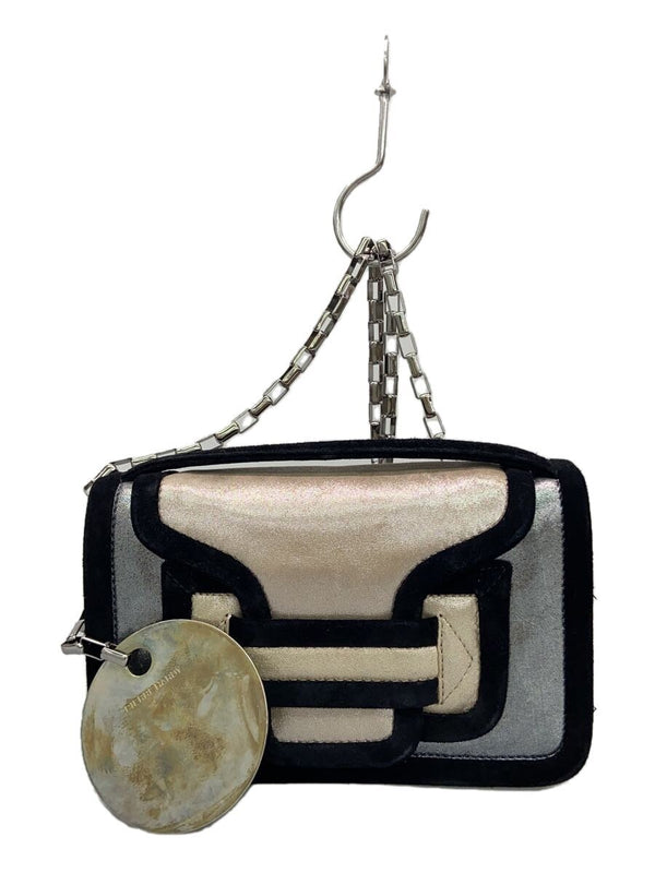 Pierre Hardy Silver Shoulder Bag 2-way With Alpha Charm Designer Handbag Used