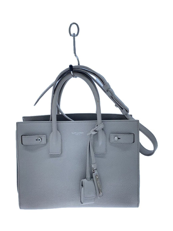 Sac De Jour Ysl 4774770616 Gray Leather Handbag Shoulder Bag