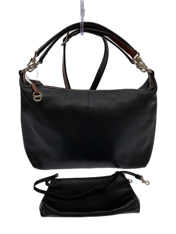 Somes Saddle Leather Shoulder Bag Black Crossbody Handbag Everyday Carry