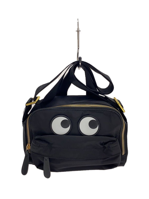 Anya Hindmarch Black Nylon Shoulder Bag Eyes Crossbody Pouch Designer Handbag
