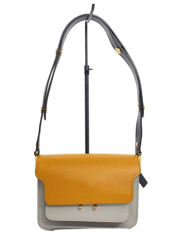 Marni Trunk Mini Shoulder Bag Leather Multicolor Designer Handbag Purse