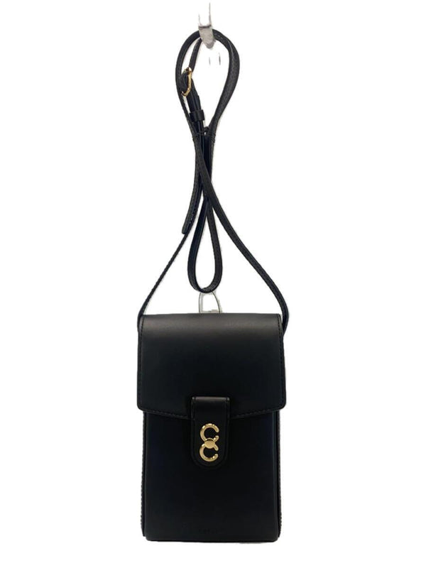 Cafune Trunk Box Shoulder Bag Black Leather Purse Designer Handbag Solid Color