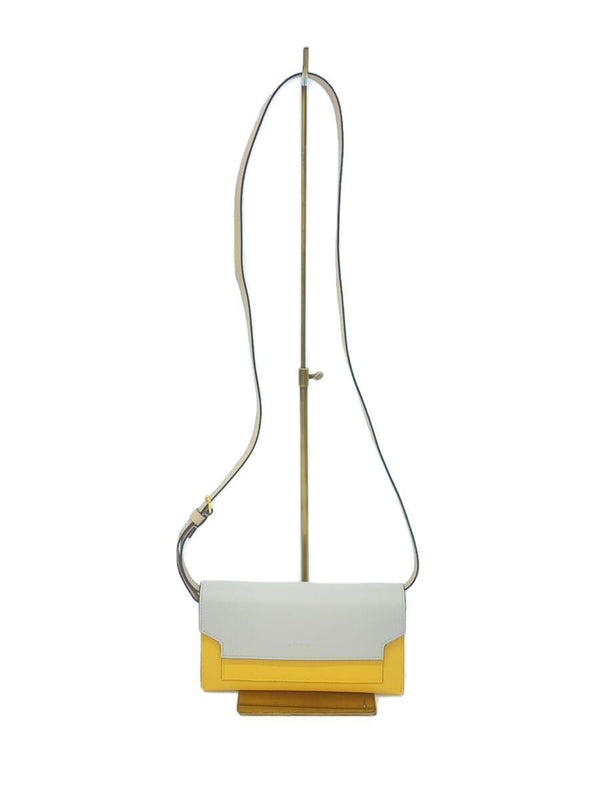 Marni Shoulder Bag Yellow Leather Designer Handbag Purse Fashion Accessory