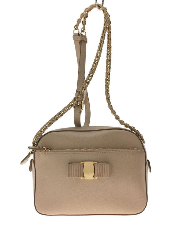 Fz-21 F568 Pink Pvc Shoulder Bag Vara Ribbon Chain Designer