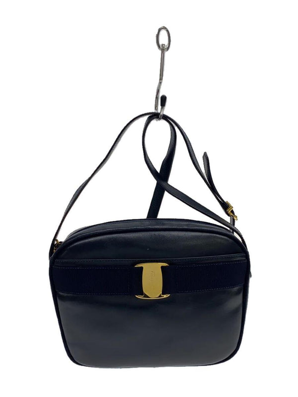 Vara Ribbon Shoulder Bag Leather Navy Ba214183 Designer