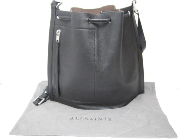 Allsaints Leather Shoulder Bag Backpack Convertible Satchel Premium Leather