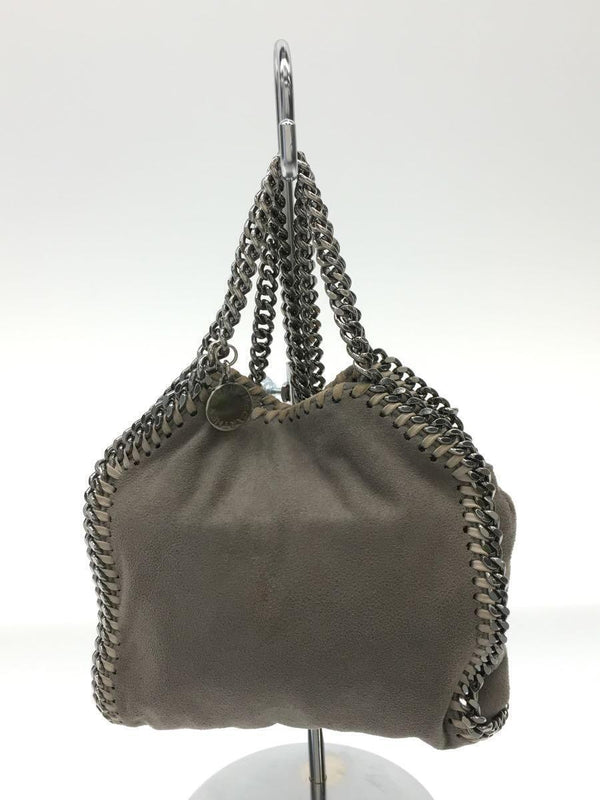 Stella Mccartney Falabella Tiny Shoulder Bag Gray Suede Designer Bag 391698