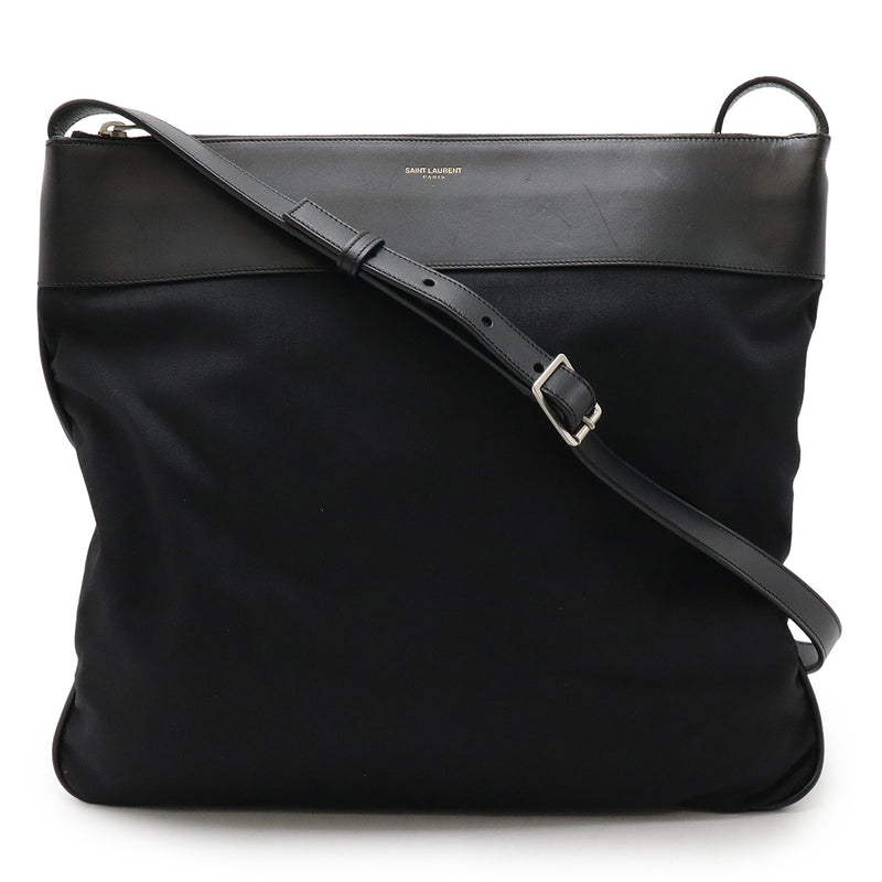 Paris Ysl One-shoulder Crossbody Bag 342611 Black Canvas Designer