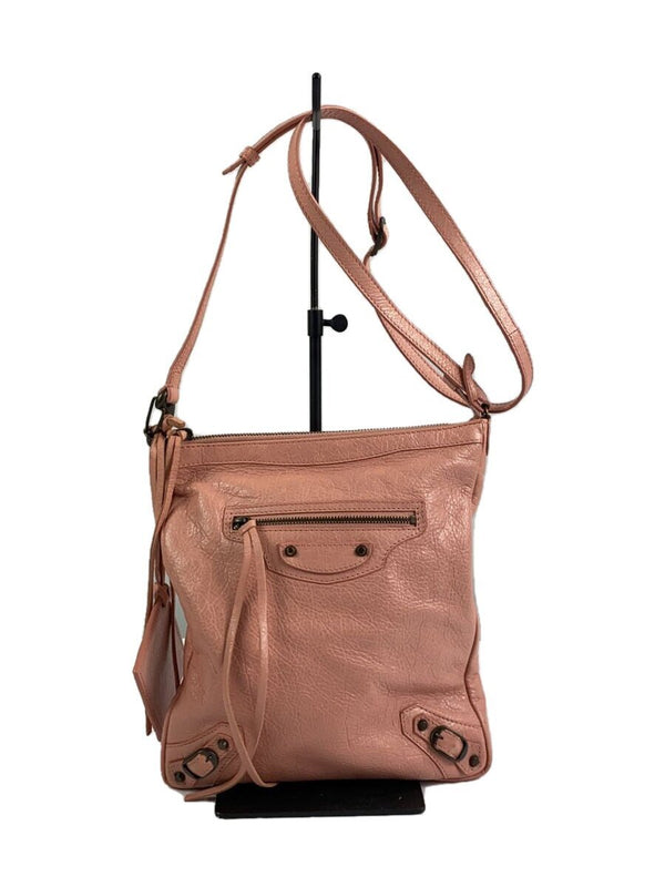 Shoulder Bag Leather Pink Solid Color 3102506820 Designer Handbag