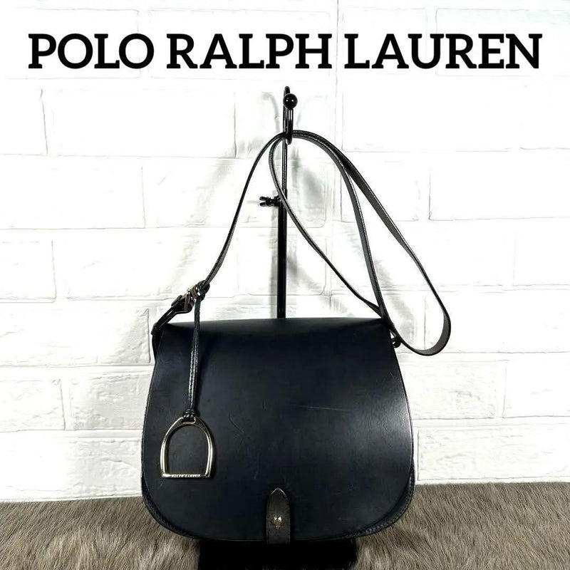 Leather Black Saddle Bag Hk866 Vintage Shoulder Bag Womens Mens