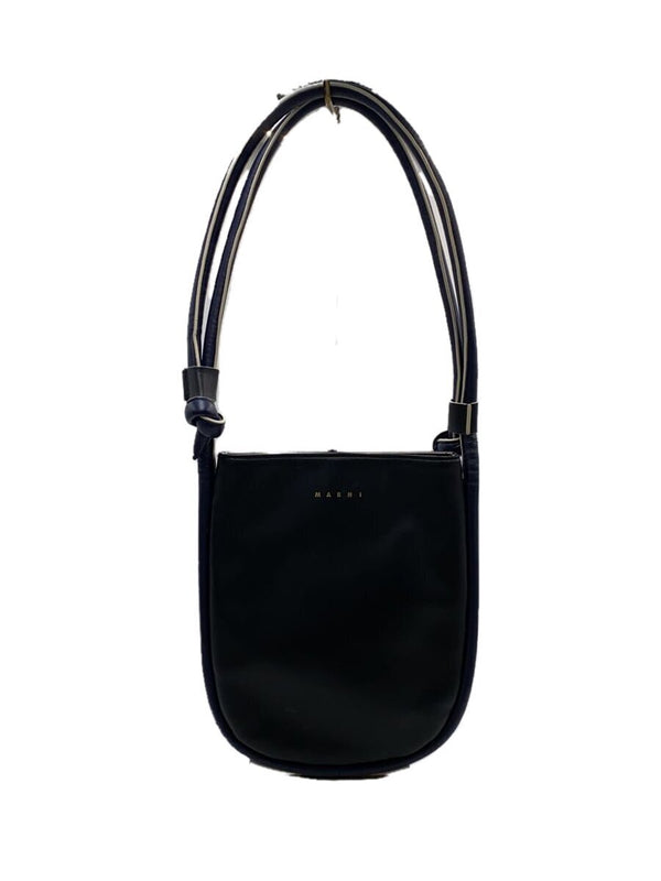 Marni Marcel Knot Shoulder Bag Black Leather Handbag Designer Bag Womens