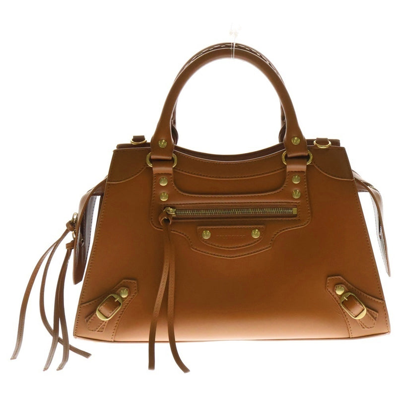 Neo Classic City Leather 2-way Shoulder Handbag Brown 678629