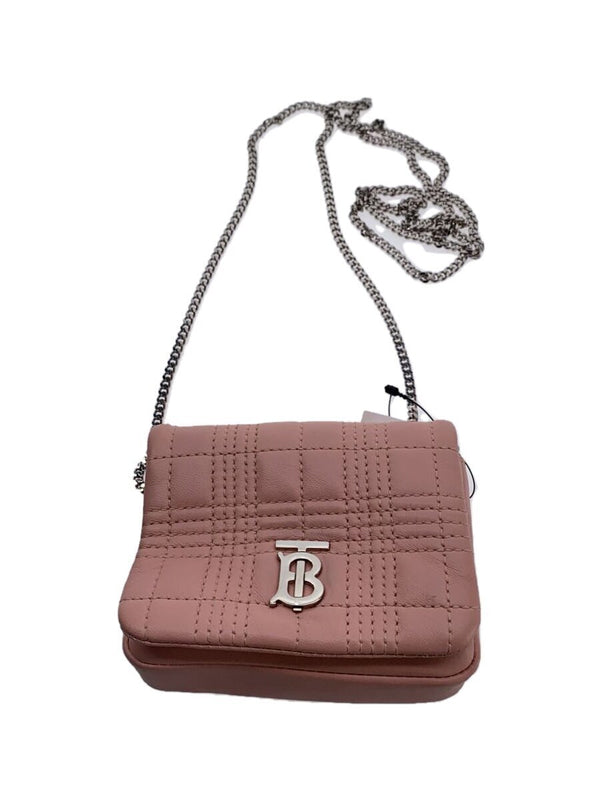 Tb Logo Micro Quilted Lola Bag Leather Pink 3-way Shoulder Bag